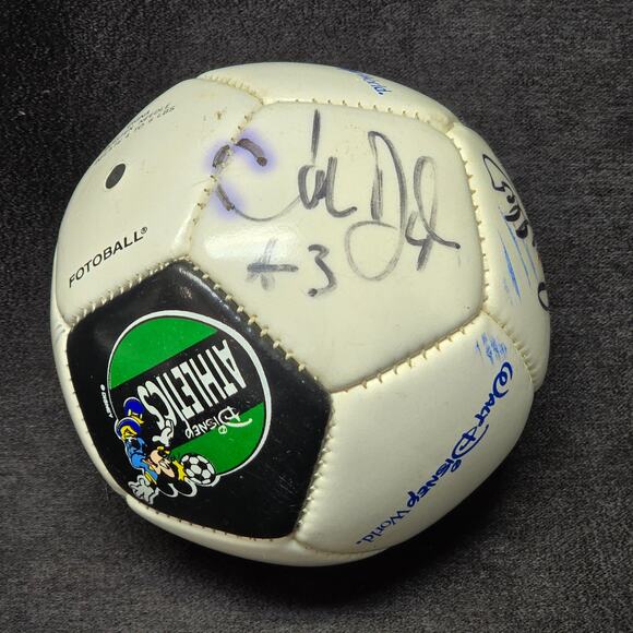 Walt Disney World Athletics Mini Soccer Ball Autographed Collectible - Picture 5 of 8